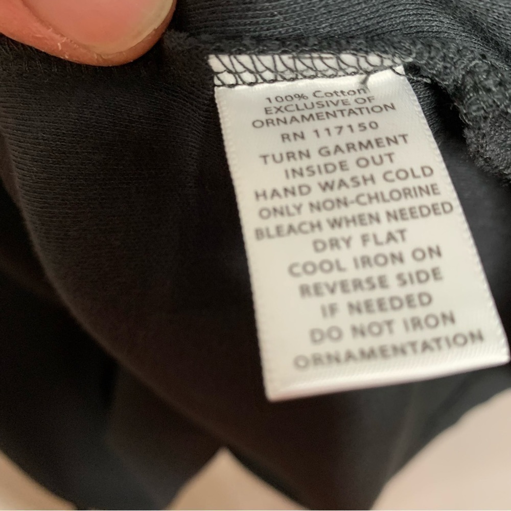 New Quaker Factory Iridescent Sequin Blouse 1X Black 3/4 Sleeve BNWOT - Picture 4 of 5